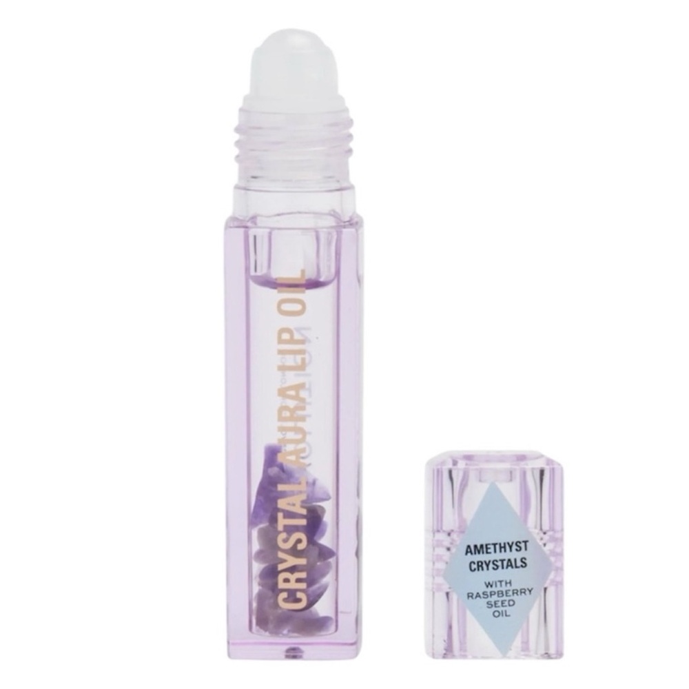 NWT REVOLUTION Crystal Aura Lip Oil with Amethyst Crystals